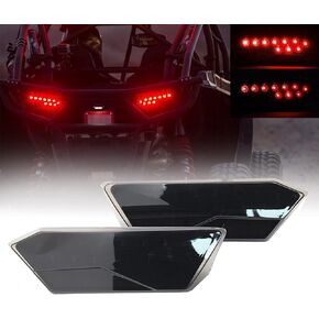 LED Taillights Rear Brake Lamp Assembly for Polaris RZR 900 XP 1000 4 XP 1000 S 900 XP XP 4 XP 4 1000 Turbo 2014-2019 2pcs, polaris rzr 1000 xp accessories (Black)
