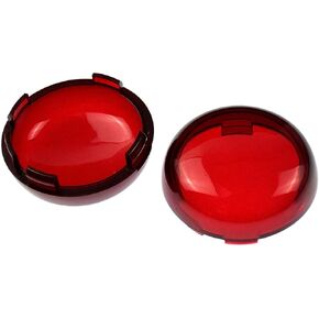 Turn Signal Light Lens Cover Front Rear Bullet Lights Fit For Harley Sportster 883 1200 Dyna Road Glide Street Glide (Clear)