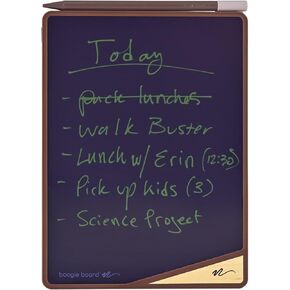 Boogie Board VersaBoard Authentic Reusable Home & Office Organization Notepad with 8.5" LCD Writing Tablet, VersaPencil Stylus, Instant Erase & Built-in Magnet & Portrait/Landscape Kickstand (Gray) in Kuwait