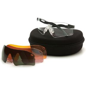 Venture Gear Drop Zone Shooting Eyewear Kit with 4 Interchangeable Lenses