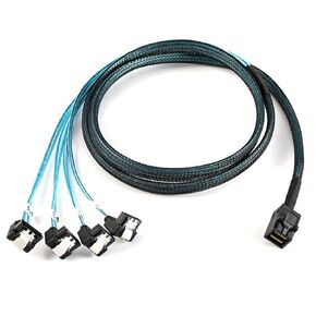 Cablecc Internal Mini SAS SFF-8087 to Mini SAS High Density HD SFF-8643 Data Server Hard Disk raid Cable 50cm