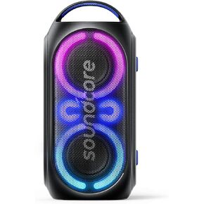 Soundcore 120W Portable Speaker with PartyCast, Light Show, IPX4, 16H Playtime - For Party, Tailgating, Backyard, Pool