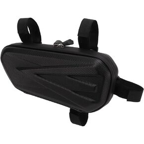 Motorcycle Side Bag, EVA Waterproof Triangle Bag with Double Sealing Zipper Fashionable Motorcycle Hard Shell Side Hanging Bag for Motorcycle Bike