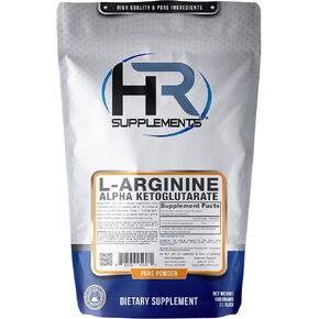 HR Supplements L-Arginine Alpha Ketoglutarate (AAKG) Powder, 500 Grams (1.1 Lbs), Unflavored, Lab-Tested, Scoop Included in Saudi Arabia