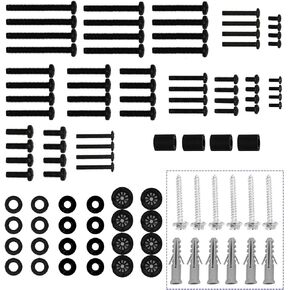 Suptek Universal TV Mounting Hardware Kit Set Includes TV Screws and Anchors M4 M5 M6 M8 TV Screws and Spacer Fit Most TVs up to 80 inch