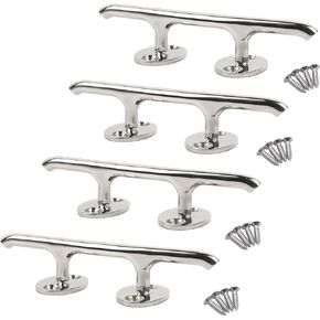 Boat Dock Cleat Open Base Stainless Steel Eagle Handle Pack of 4