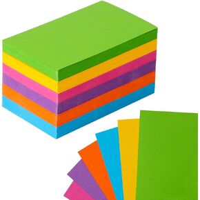 300 Pieces Blank Index Cards 3 × 5 Colored Note Cards Index Cards Colorful Flash Cards for Studying Blank Flashcards for Adults Kids Home Classroom Office