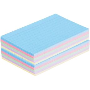 1InTheOffice Ruled 4" x 6" Index Cards, Assorted Pastel, 200/Pack