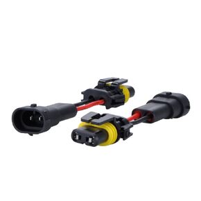 2Pcs Adapter H11 to 9006 Male to Female Connector Convert Pigtail Fog Light Wiring Harness
