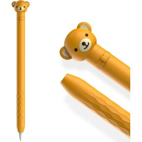 AhaStyle Cute Cartoon Sleeve for Apple Pencil 2nd Gen, Soft Silicone Sleeve Cover Accessories Compatible with Apple Pencil 2nd Generation (Blue Deer)