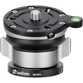Leofoto LB-60N 60mm Leveling Base for Tripod w Butterfly Lock Collar 33lb Max Load +/-15° Tilt