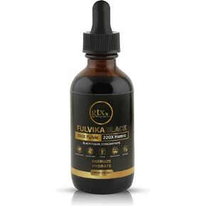 Trace Mineral Drops (200 Servings)(Flavorless) – 74 Trace Minerals from Pure Humic & Pure Fulvic Acid – Concentrated, Plant-Based, Trace Minerals Supplement with Electrolytes & Alkaline pH