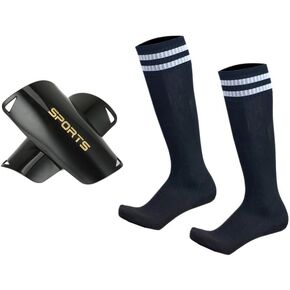 Soccer Shin Guards Kids Youth Over Knee Sleeves Shin Pads and Soccer Socks for 3-13 Years Old Boys and Girls for Football Games EVA Cushion Leg Carf Protection Reduce Shocks and Injuries Set of 2 Pairs in Saudi Arabia