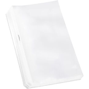 TYH Supplies 50 Pack Legal Size Standard Clear Sheet Protectors | 8.5 x 14 Inch Glossy Plastic Document Page Protectors | Top Loader Plastic Sleeves