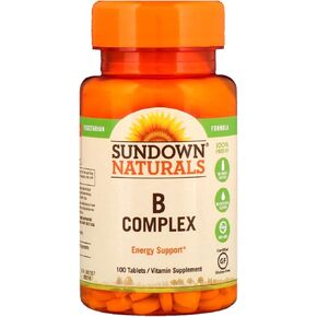 Sundown Naturals B-Complex Energy Support، 100 قرص لكل منها (عبوة واحدة) in Kuwait