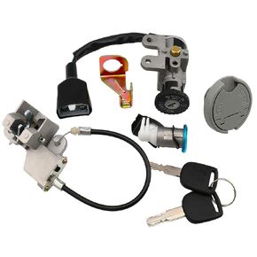 49cc Ignition Switch, 50cc Key Ignition, Ignition Switch Key Set Compatible for TaoTao 49cc 50 cc 150cc gy6 Peace Roketa Jonway NST Tank Gy6