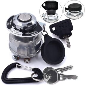 HD Switch 67800-55160 66711-55130 Ignition Switch 5 Terminal fOR Kubota Compact Tractor B20 B4200 B5100 B5200 B6100 B6200 B7100 B7200 B8200 B9200 D600 D722 D850 D905 D950 D1005 D1105 w/2 Umbrella Keys