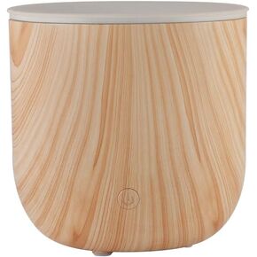 SpaRoom Vela Aromatherapy Ultrasonic Misting Essential Oil Diffuser with Candle Light Mode for Medium Rooms, Grey