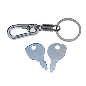 ZTUOAUMA 2X Ignition Keys AM30700 M40718 430 with Key Chain for John Deere 110 112 120 140 210 212 316 317 318 111 116 Cub Cadet 725-0201 925-0201 Craftsman 365410 Murray 20729