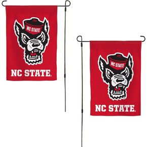 North Carolina State University Garden Flag NCSU Wolfpack NC State Banner 100% Polyester (Design D)