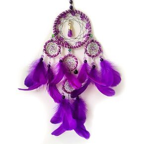 صائد الأحلام الصغيرة صائد الأحلام الأرجواني لغرفة النوم صائد الأحلام من الريش للكبار صائد الأحلام هدايا نعمة معلقة على الحائط in Kuwait