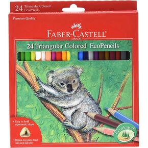 Faber-Castell Triangular Colored EcoPencils - 12 Count