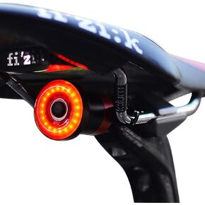 Smart Bike Tail Light Ultra Bright, Bike Light Rechargeable Auto On/Off, IPX6 Waterproof LED Bicycle Lights, High Intensity Rear Accessories Fits Any Road Bikes