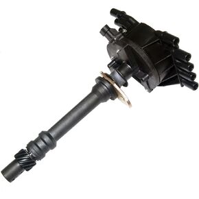 MAS Distributor With Black Cap Replacement For Chevy GMC Cadillac Vortec V8 5.7L 5.0L 1996-2002 Direct Fit Aluminum Body 1104051 1104058 1104079 12570425 93441558 GM01 841829 301829
