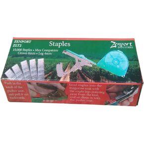 Zenport Compatible ZLT2 Replacement Staples Tapener Parts, MAX B HT-R Compatib, 10,000 Count, natural