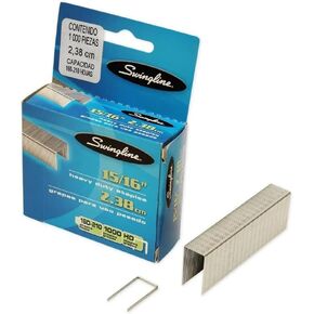 Swingline Staples, Heavy Duty, 15/16" Length, 210 Sheet Capacity, 100/Strip, 1000/Box, 1 Pack (35320) - Silver