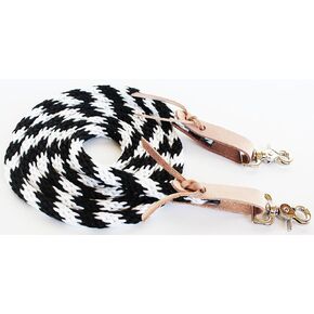 Horse Roping Western Barrel Contest Reins Nylon Braided 7' 607498