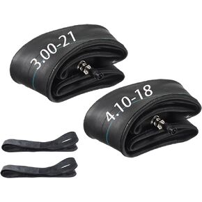 4.10-18 Dirt Bike Inner Tube,3.00-21 Motorcycle Tube for Front Tire 80/100-21,90/90-21,90/100-21,Rear Tire 110/100-18,110/90-18,110/80-18,120/90-18,120/80-18,100/100-18 Dirt Pit Bike Tire Tube