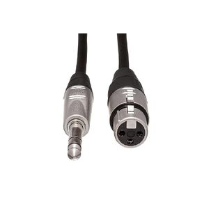 Hosa HXS-001.5 REAN XLR3F to 1/4" TRS Pro Balanced Interconnect Cable, 1.5 Feet