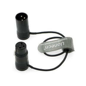 Audio Cable Low Profile 3 Pin XLR Male to Female Cable for Microphones, Cameras, Mixers, Recorders 30 cm