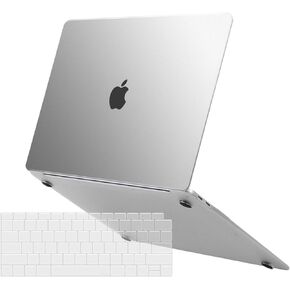 MOSISO Compatible with MacBook Air 13 inch Case 2022-2018 Release A2337 M1 A2179 A1932 Touch ID, Ultra-Thin Slim Natural Original Color Protective Case Plastic Hard Shell&Keyboard Cover, Midnight Blue