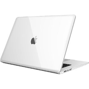 Fintie Case for MacBook Air 15 Inch A3114 A2941 (2023 2024 Release) - Protective Snap On Hard Shell Cover for MacBook Air 15.3" M2 M3 Chip with Liquid Retina Display and Touch ID, Crystal Clear