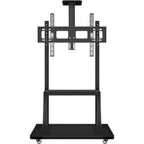 Mobile TV Cart,JYXOIHUB, Rooling TV Stand with Wheels for 60 to 100 Inch LCD LED OLED Plasma Flat Panel Screens up to 330lbs AVA1500-60-1P (Black)