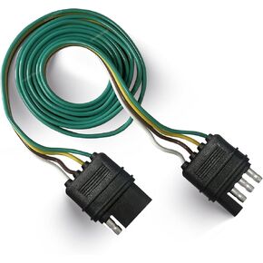 تمديد سلك المقطورة 4 اتجاهات موصل نهاية المقطورة المسطحة مع قابس ذكر وأنثى 18 AWG 59 بوصة ضوء وصلة 4 دبوس موسع أسلاك المقطورة in Kuwait