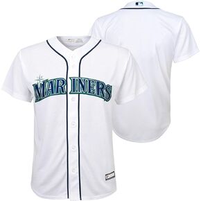 OuterStuff Seattle Mariners MLB Kids Youth 8-20 White Home Team Jersey