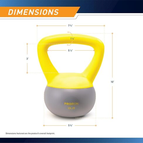 PROIRON Soft Kettlebell 8lb، 16lb، 24lb، 32lb Kettlebell مع رمل الحديد، مقبض غير قابل للانزلاق، أوزان غلاية للياقة البدنية، التمرين، التمرين، صالة الألعاب الرياضية المنزلية، تدريب القوة، رفع الأثقال في كمال الأجسام in Saudi Arabia