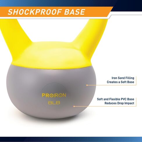 PROIRON Soft Kettlebell 8lb، 16lb، 24lb، 32lb Kettlebell مع رمل الحديد، مقبض غير قابل للانزلاق، أوزان غلاية للياقة البدنية، التمرين، التمرين، صالة الألعاب الرياضية المنزلية، تدريب القوة، رفع الأثقال في كمال الأجسام in Saudi Arabia