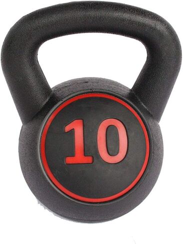 مجموعة أوزان كيتل بيل مكونة من 3 قطع لصالة الألعاب الرياضية المنزلية والتمارين المنزلية واللياقة البدنية مع أوزان 5 رطل و10 رطل و15 رطل ورف أساسي in Kuwait