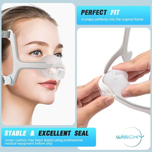 وسادة أنف بديلة لقناع AirFit N20، عبوتان من الختم الموثوق به وتناسب مثالي لوسادة قناع الأنف - مستلزمات استبدال الملحقات (متوسطة) in Kuwait
