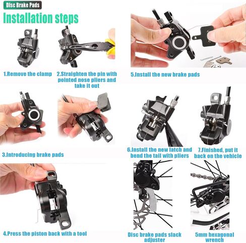 4 أزواج من وسادات فرامل الدراجة متوافقة مع TRP Tektro Shimano Deore Br-M575 M525 M515 T615 T675 M505 M495 M486 M485 M475 M465 M447 M446 M416 M415 M395 M375 M315 M355 C501s US117 in Kuwait