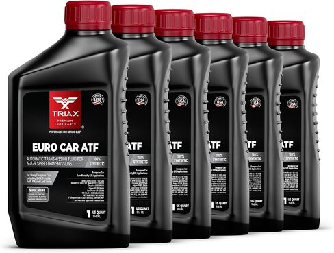 Triax Euro Car ATF Synthetic, Low Vis, for European 6,7,8, and 9 Speed Automatic Transmissions, Compatible with BMW, Audi, Porsche, Land Rover, Mercedes Benz (1 Quart) in Saudi Arabia