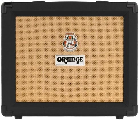 Orange Crush20 Black 20 Watt Guitar Amplifier Combo Bundle w/Pig Hog PCH10BK Black Woven Instrument Cable, 12X Guitar Picks, Power Cable and Liquid Audio Polishing Cloth in Saudi Arabia