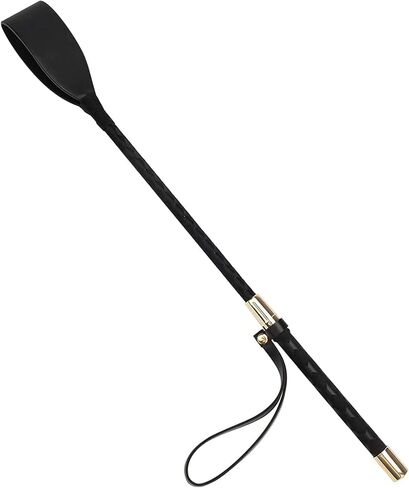 سوط حصان HR Farm-18 بوصة مع جلد البولي يوريثان، سوط حصان الفروسية، سوط حصان مزدوج، محاصيل سوداء لركوب الخيل in Kuwait