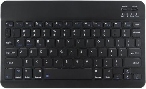 Ultra-Slim Bluetooth Keyboard Portable Mini Wireless Keyboard Rechargeable for Apple iPad iPhone Samsung Tablet Phone Smartphone iOS Android Windows (10 inch Pink) in Saudi Arabia
