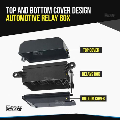House of Relays Universal 12V Fuse & Relay Box Block [6 Relays Holder] [6 ATC/ATO Fuse Holder] 6 Way 12 Volt Waterproof Auto Fuse Relay Box for Automotive Car Truck Marine Boat Light Equipment in Saudi Arabia