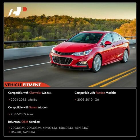 A-Premium Turn Signal Switch Replacement for Chevy Malibu 2004-2012 Pontiac G6 2005-2010 Saturn Aura 2007-2009# 20940369 D6253E Headlamp Dimmer Switch Blinker Lever in Saudi Arabia